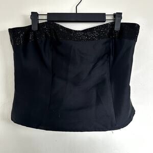Bloomingdale's Beaded Silk/ Wool tube top